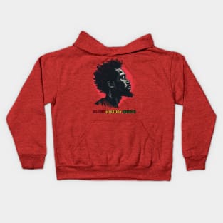 Black History Month A Black History Month Celebration Design Kids Hoodie